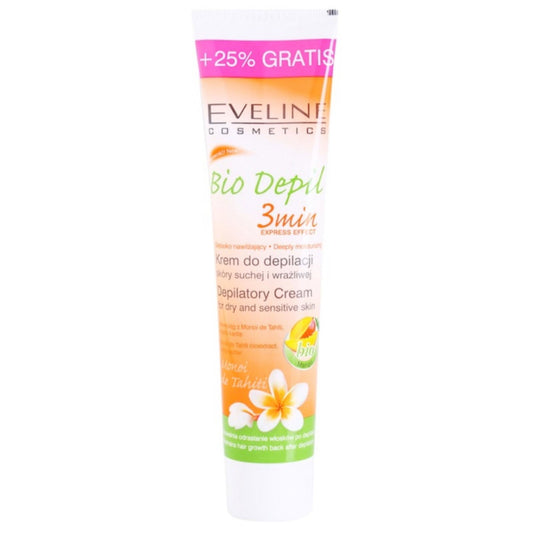 Eveline Cosmetics, Bio Depil, Mango, Smooth, Hair Removal Cream, Sensitive Skin, 125 ml
