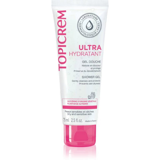 Topicrem, Ultra Hydratant, Cleansing & Softening, Shower Gel, Sensitive, 75 ml