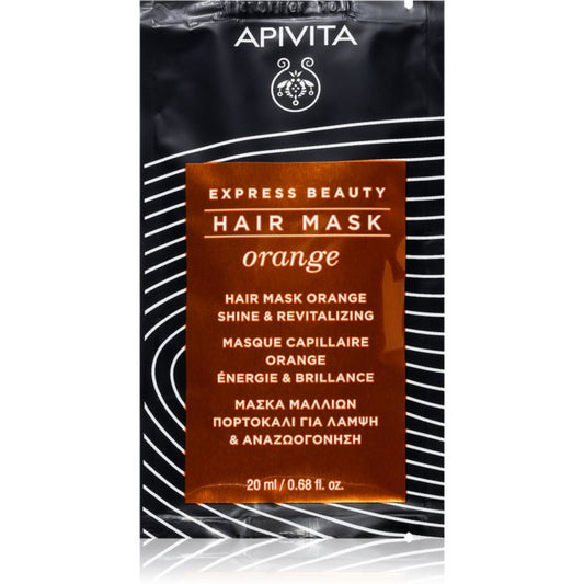 Apivita, Orange, Hair Treatment Cream Mask, Revitalizing, 20 ml