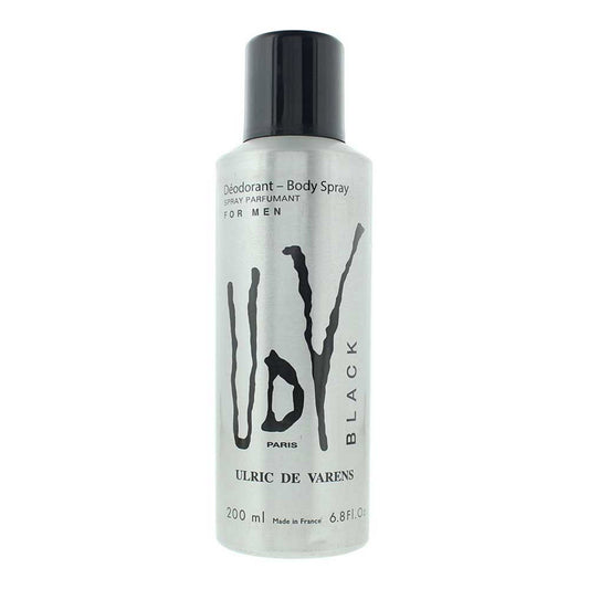Ulric De Varens, Black, Deodorant Spray, For Men, 200 ml