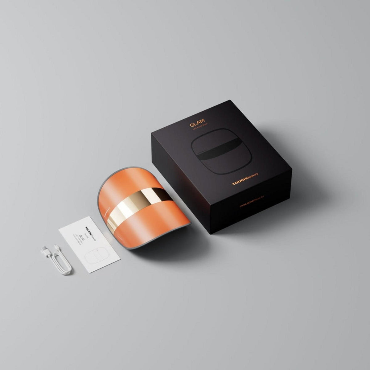 TOUCHBeauty, TOUCHBeauty, Anti-Aging, LED Face Masks, USB-C Rechargeable, Orange