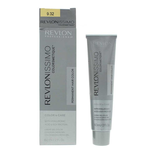 Revlon, Revlonissimo Colorsmetique, Permanent Hair Dye, 9.32 Very Light Golden Pearl Blonde, 60 ml