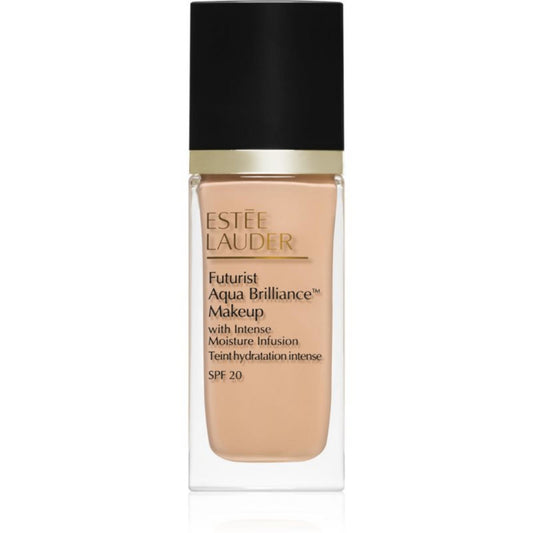 Estee Lauder, Futurist Aqua Brilliance, Hydrating & Illuminating, Liquid Foundation, 1W1, Bone, SPF 20, 30 ml