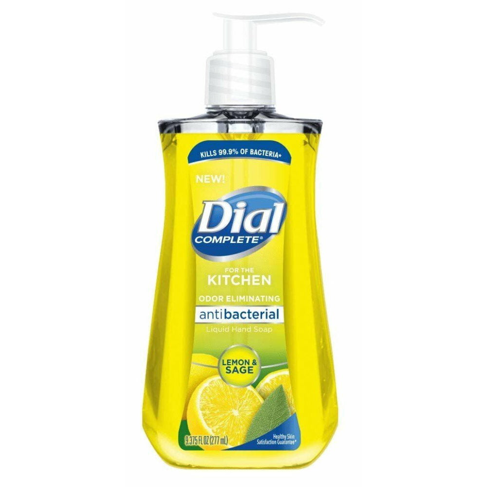 Dial, Antibacterial Kitchen, Lemon & Sage, Liquid Soap, For Hands, 221 ml