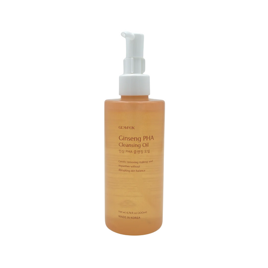 Glamfox, Ginseng, PHA, Eliminates Impurities, Cleansing Oil, For Face, 200 ml