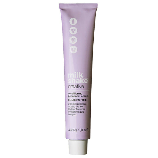 Milk Shake, Creative, SLS/SLES-Free, Permanent Hair Dye, 6.616RA Ash Red Dark Blond, 100 ml