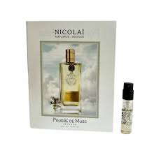 official perfume samples of Nicolai Poudre de Musc fragrance 1.8ml 0.07 oz.