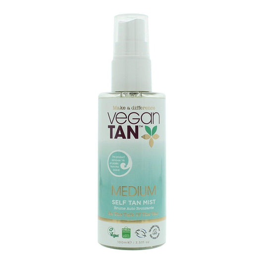 Vegan Tan, Medium, Tanning, Self-Tanning Mist, For Face & Neck, 100 ml